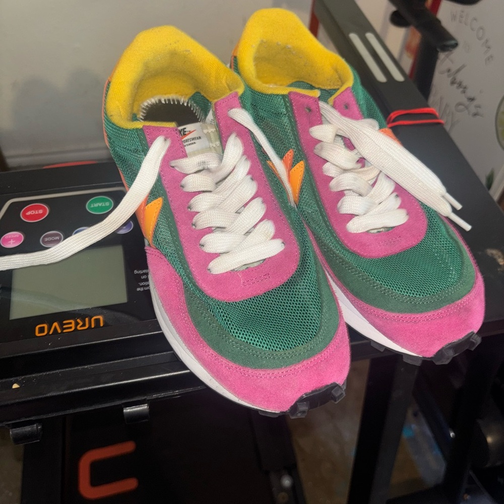 Nike Green and Pink Sneakers